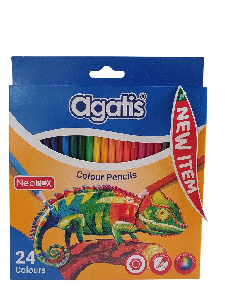 Agatis Pencils Warna Panjang 24pc Jumbo NH-C-24