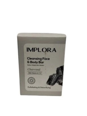 Implora Cleansing Face Body Bar 60gr Charcoal