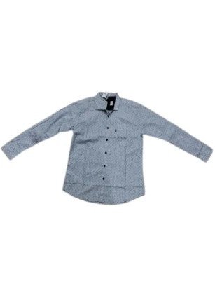 Kemeja Katun Print Panjang