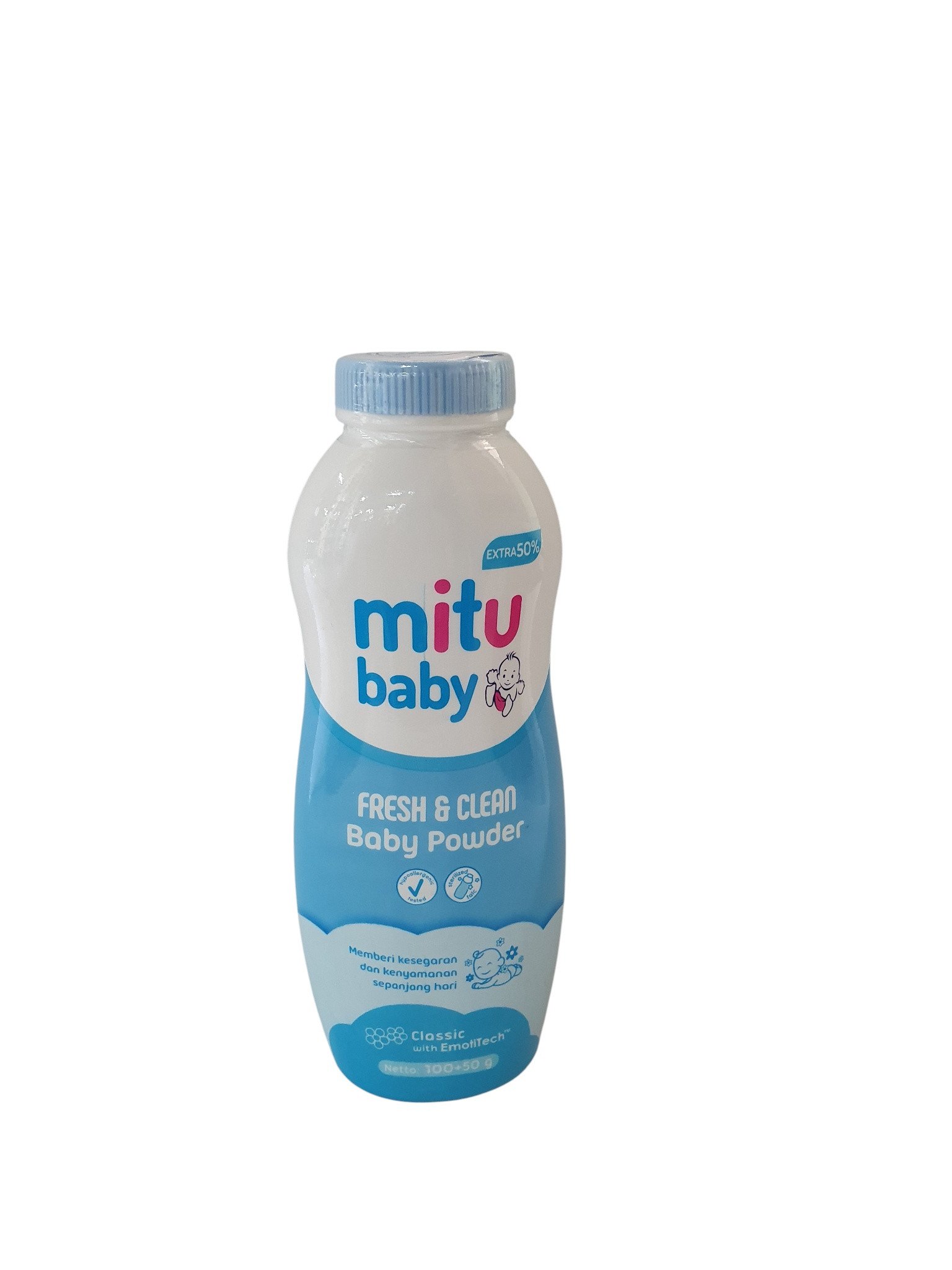 Mitu Baby Powder 100 gr Loving Care Biru