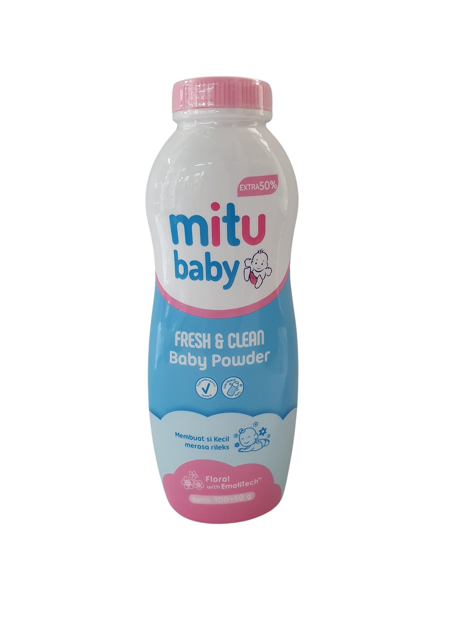 Mitu Baby Powder 100g Loving Care Pink