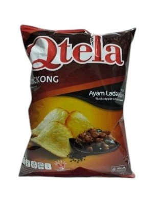 Qtela Singkong 100gr Ayam lada Hitam