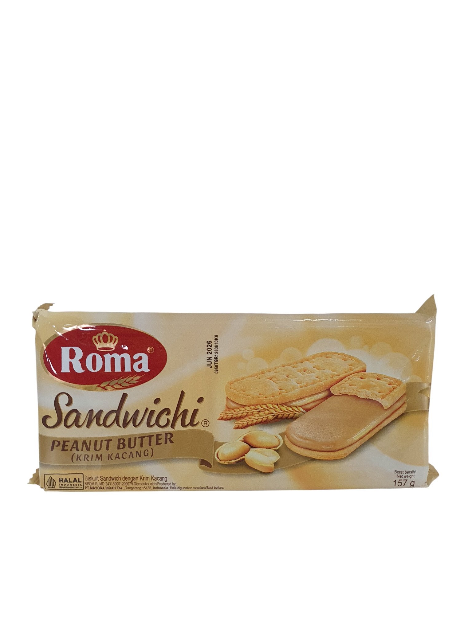 Roma Sandwich 157gr Peanut Butter