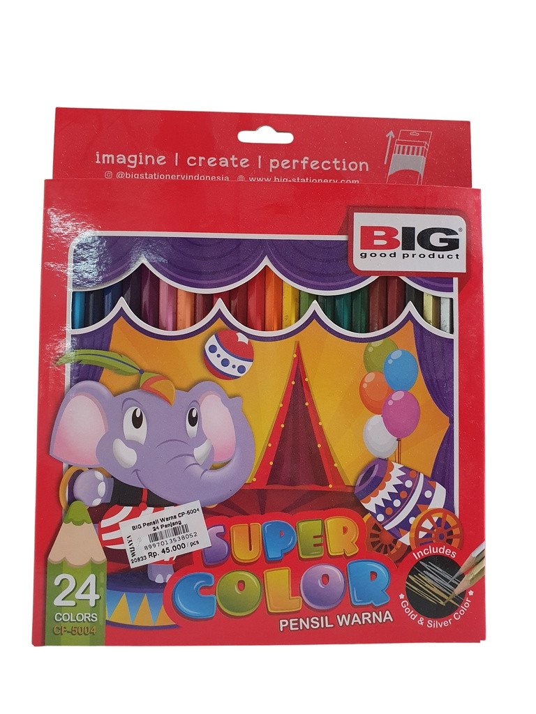 BIG Pensil Warna CP-5004 24 Panjang