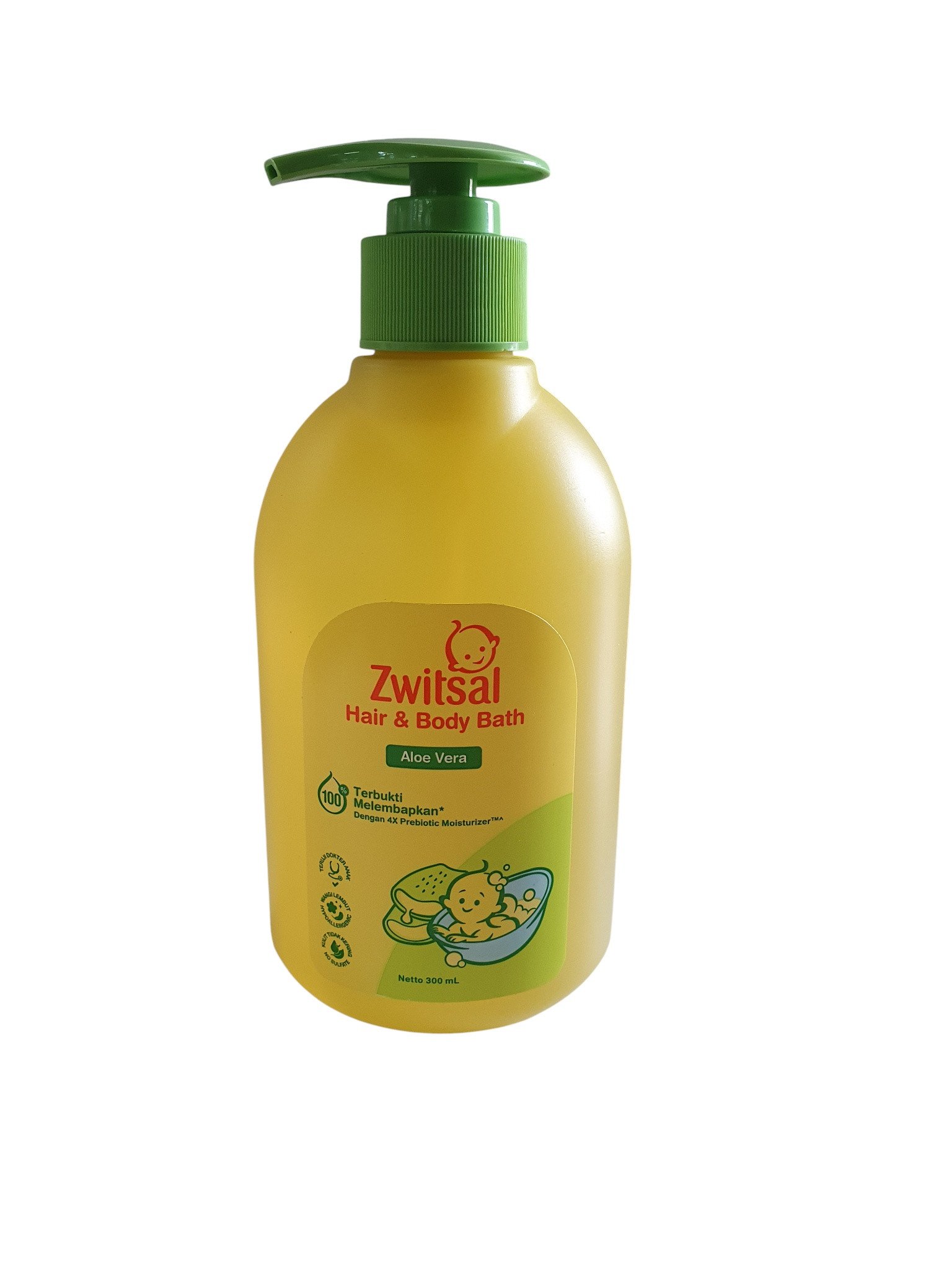 Zwitsal Baby Bath Natural 2 in 1 Hair & Body 300ml